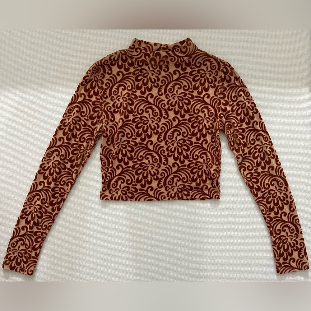 Milky Way Burt Orange Crop Top Size Medium - Picture 4 of 11